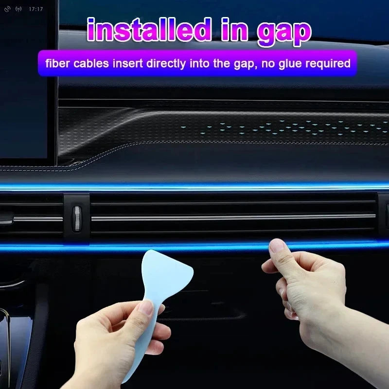 2/3/4/5M RGB Car Interior Ambient LED Light Strip Invisible 