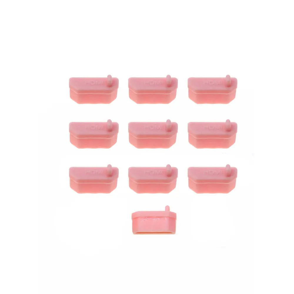JCD 10pcs Silicone Anti Dust Plug Stopper Universal Dustproof USB Port HDMI Interface Cover Black for Laptop PC Computer
