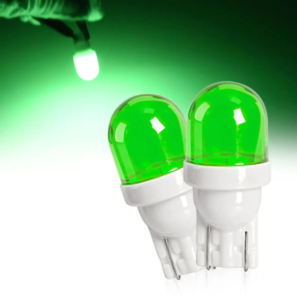 2PCS Ultra Bright T10 W5W 168 5630 LED Turn Reading Signals 12V White/Blue/Yellow/Red/Green For Car Brake Interior Light Bulbs
