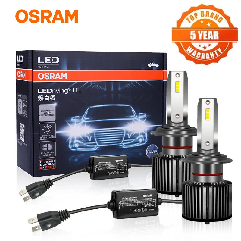 OSRAM Mini Canbus H4 H7 H1 LED Car Headlight 50W 6000K Car L