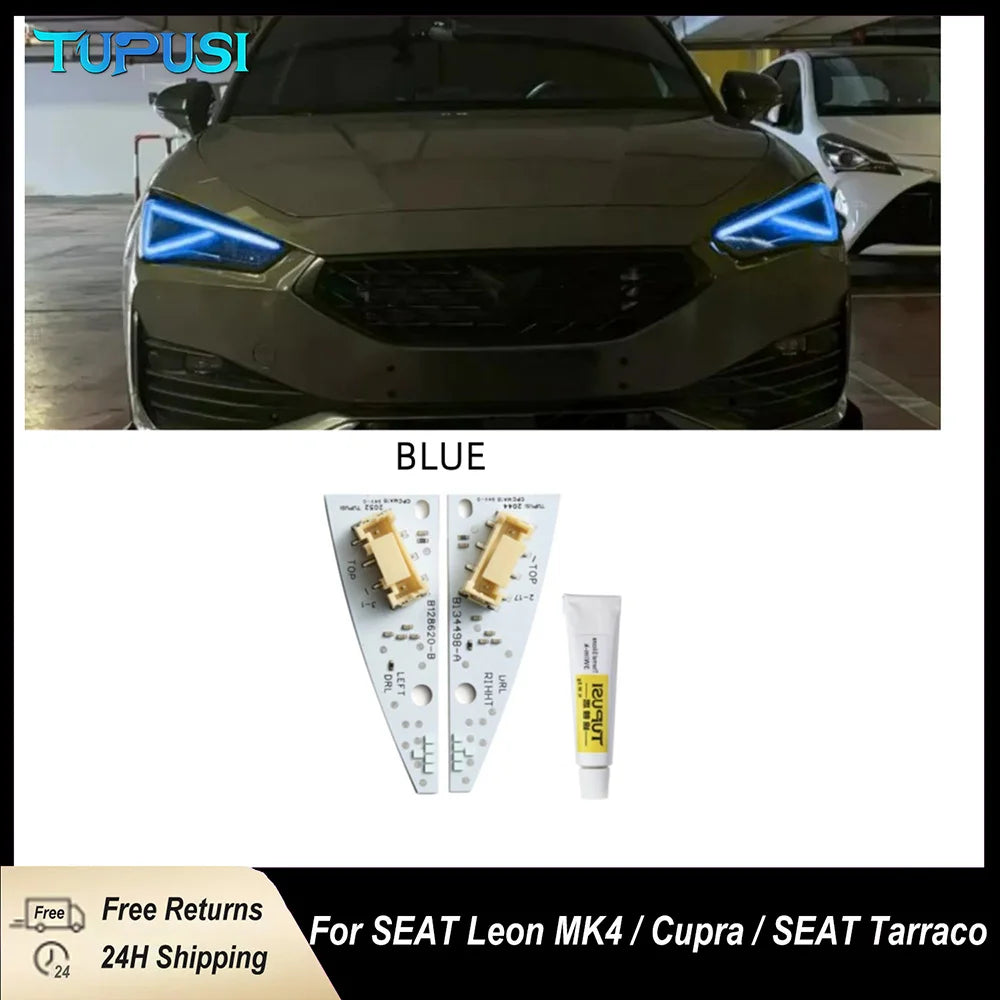 DRL LED Boards For SEAT Leon MK4 2020-2024 Daytime Running Light Headlight Module Repair for SEAT MK4