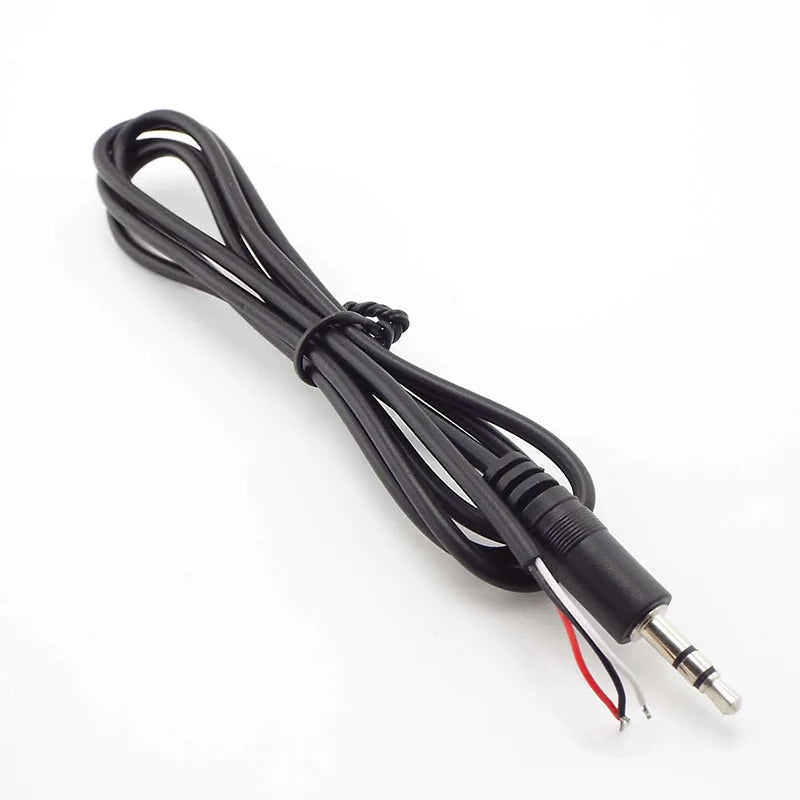 New 3.5mm 3 Pin 4 Pin Core Male Female Aux Connector 0.3M 1M