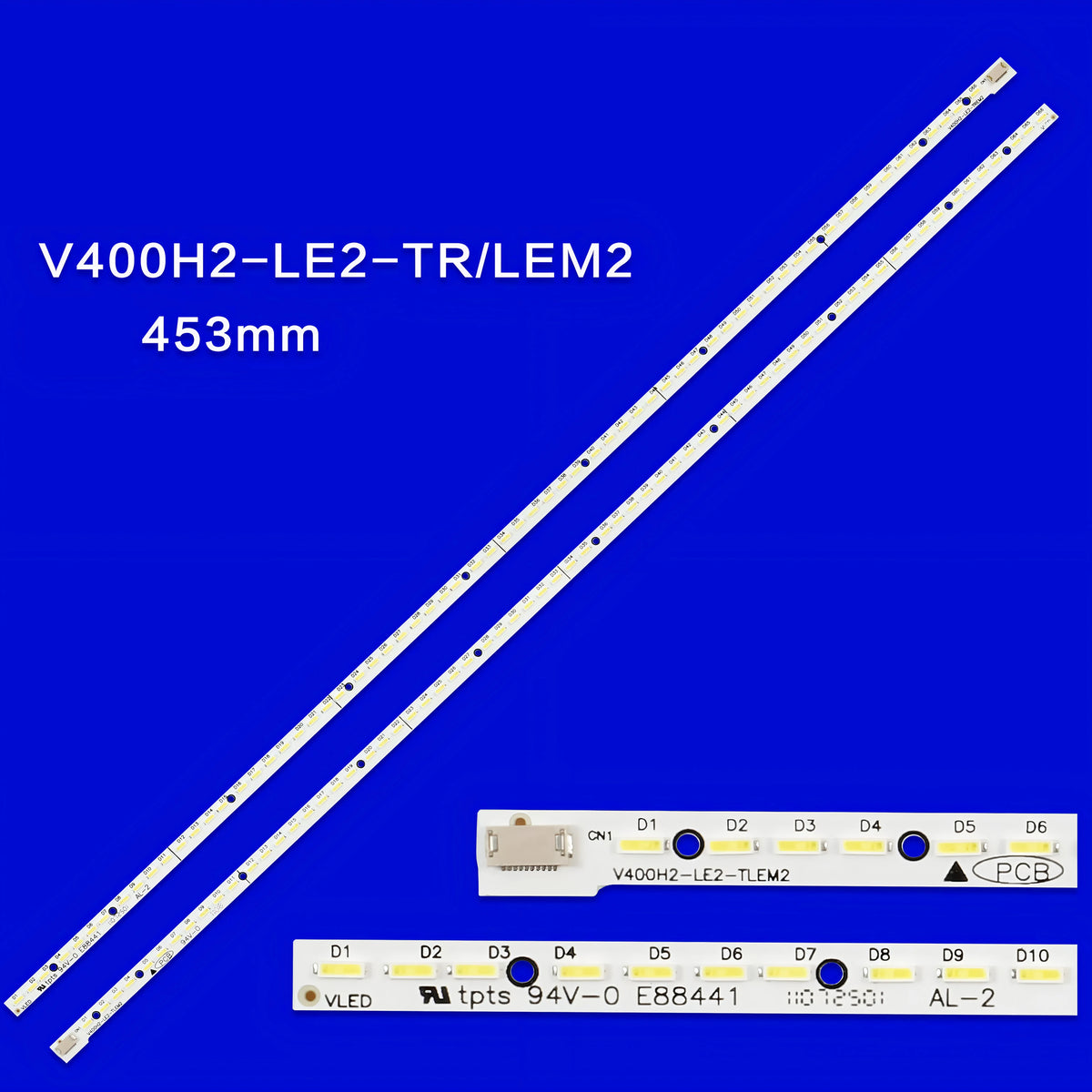 LED Strip for 40el100c 40al800 V400hj2-le2 V400H2-LF2-TLEM2 V400H2-LE2-TREM2 40SL412U 40S51U - Replacement TV