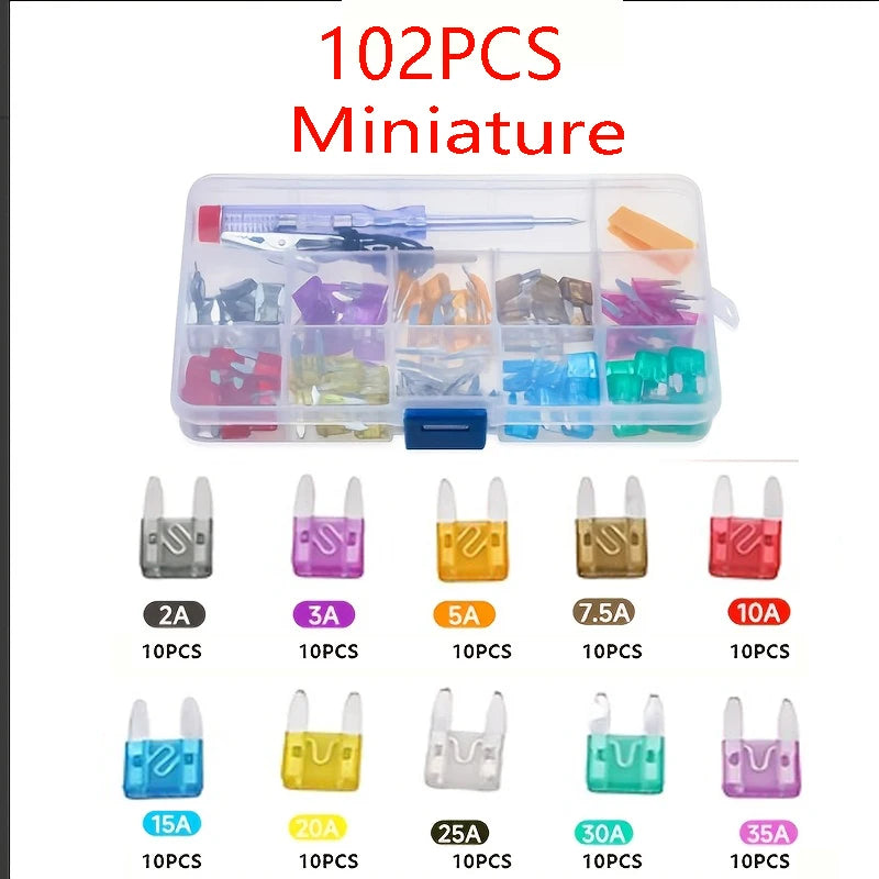 60/120Pcs Car Fuse Set - Various Small Size Fuses Universal Car Fuses - Reliable and Durable Auto Accessories