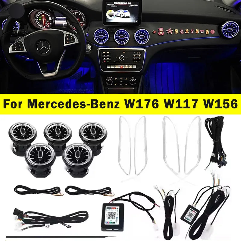 Led 12/64 Colours Ambient Lights For Mercedes-Benz A/CLA W17