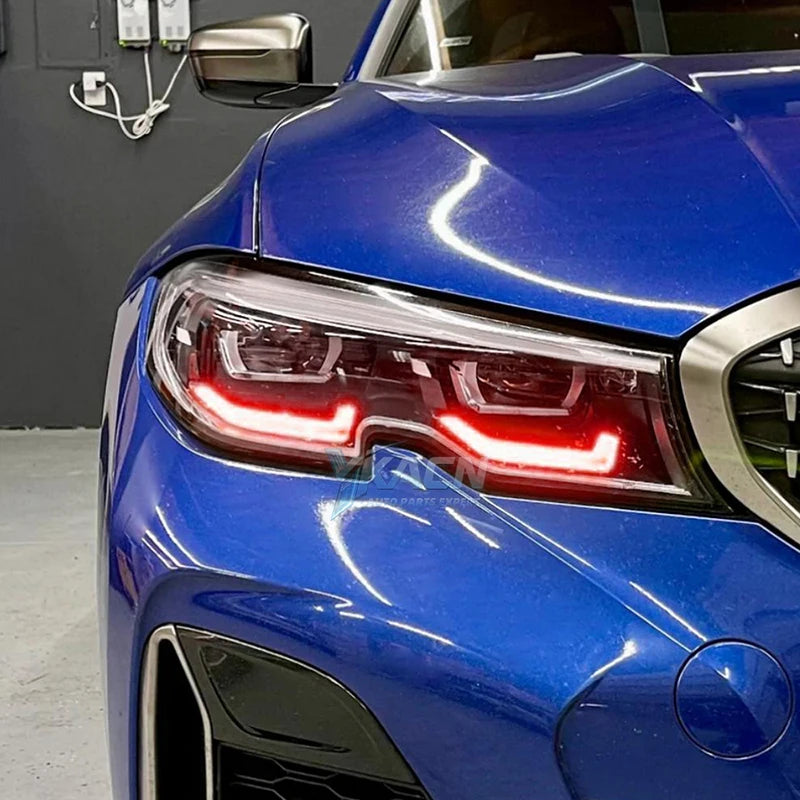 LED Headlight Daytime Running Light Module For 19-22 BMW 3 Series G20 G21 G28 Blue Red Angel Eye DRL Boards