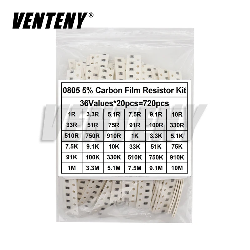 0402 0603 0805 1206 1210 2010 2512 SMD Chip Resistor Sample 