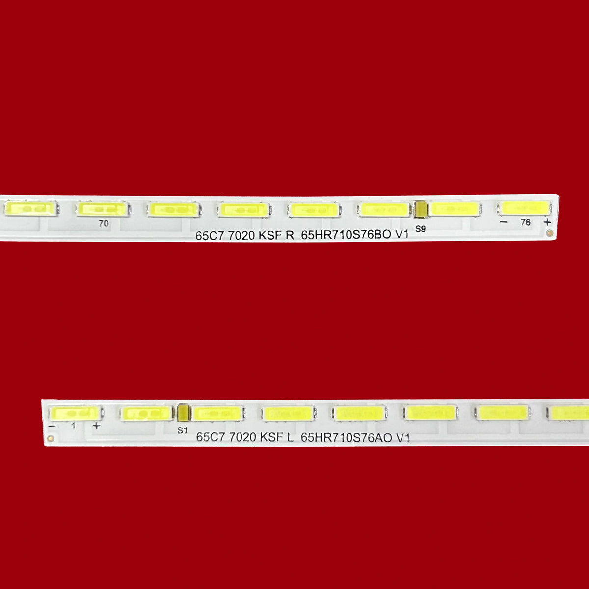 LED Backlight Strip for TCL 65c7 7020 KSF R/L 65HR710S76A0 B0 V1 4C-LB6576-HR01K 02K - Replacement TV