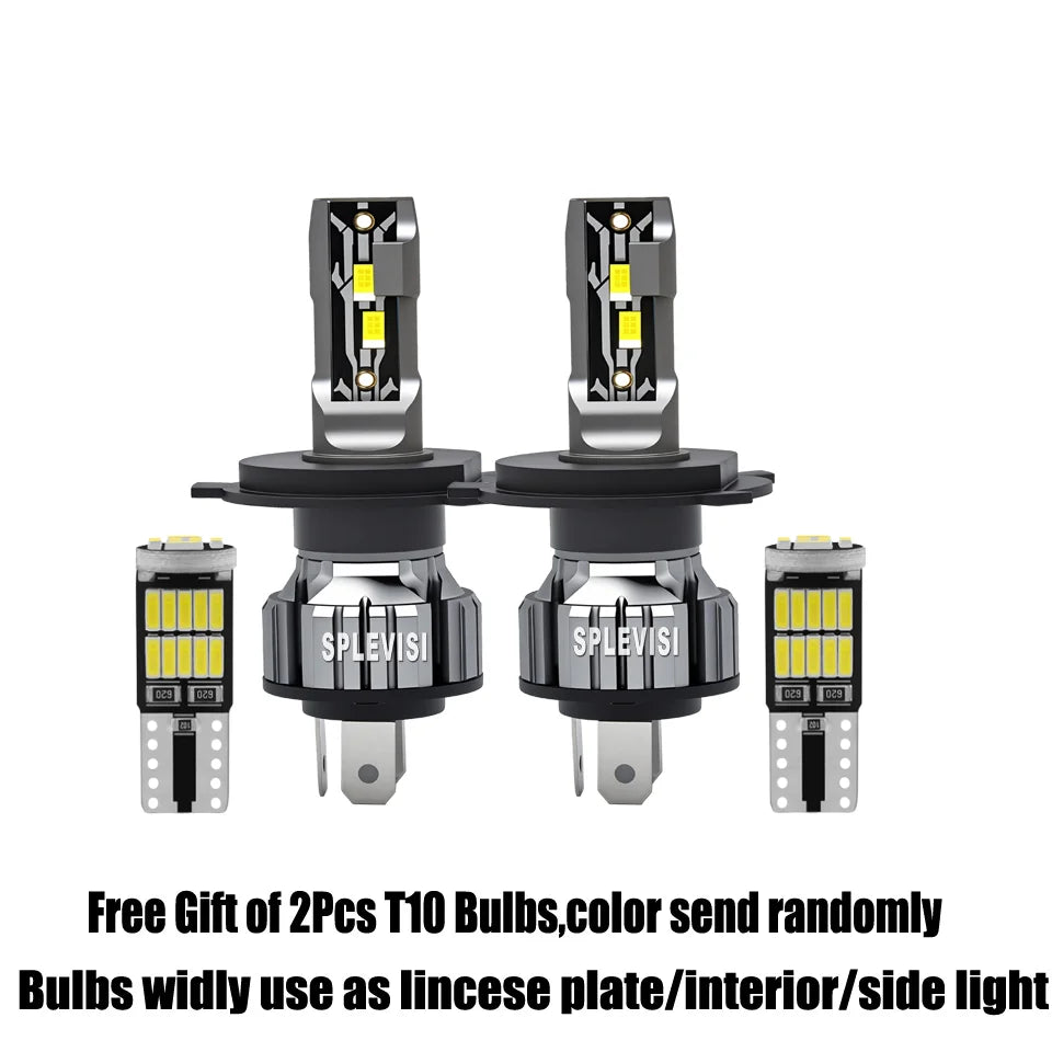 High-Quality & High Brightness H4 LED 6000K Car Headlight Bulbs For Ford Fiesta Mk5 2001 2002 2003 2004 2005 2006 2007 2008