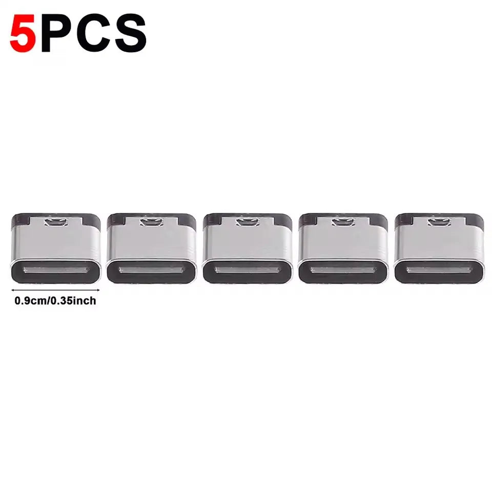Bare Board Type-C Female Chassis Waterproof 2P Solder Wire USB C Pigtail Cable Extension Power Cable USB-C Plug To 2 Pin Wire