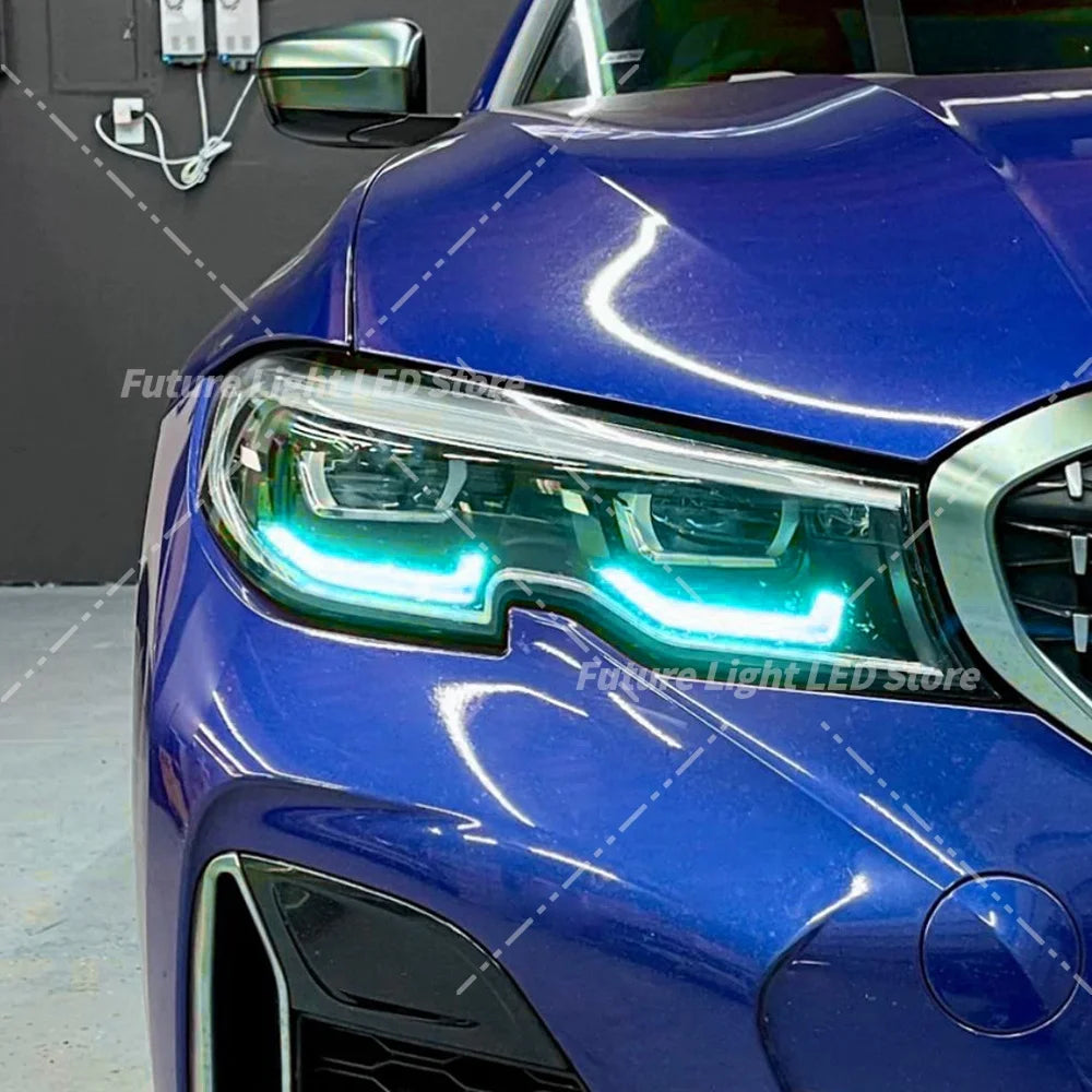 DRL Boards Angel Eyes Yellow Blue Red For 2019-2022 BMW 3 Series G20 G21 LED Headlight Daytime Running Light