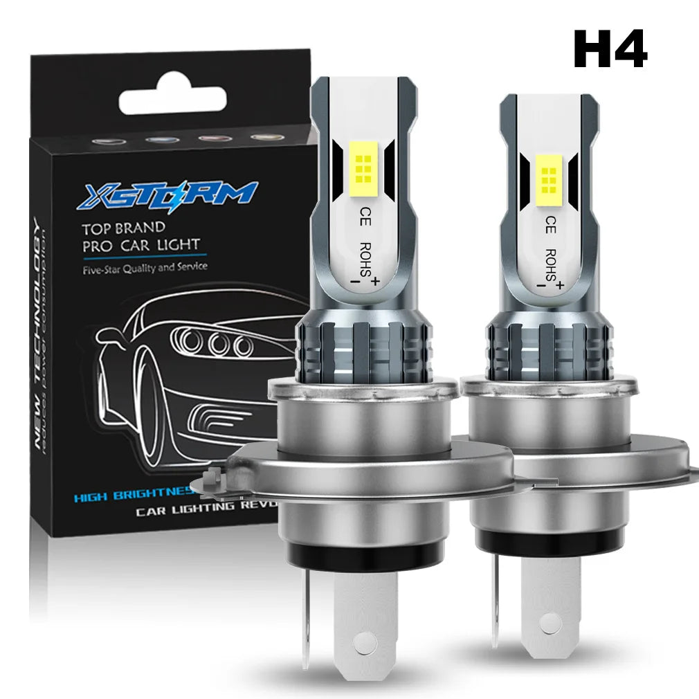 XSTORM H7 LED Fog Lights Bulbs H4 H11 9005 9006 LED Headlight for Car 80W 20000LM 6000K Auto Headlamps Plug & Play 12V 24V