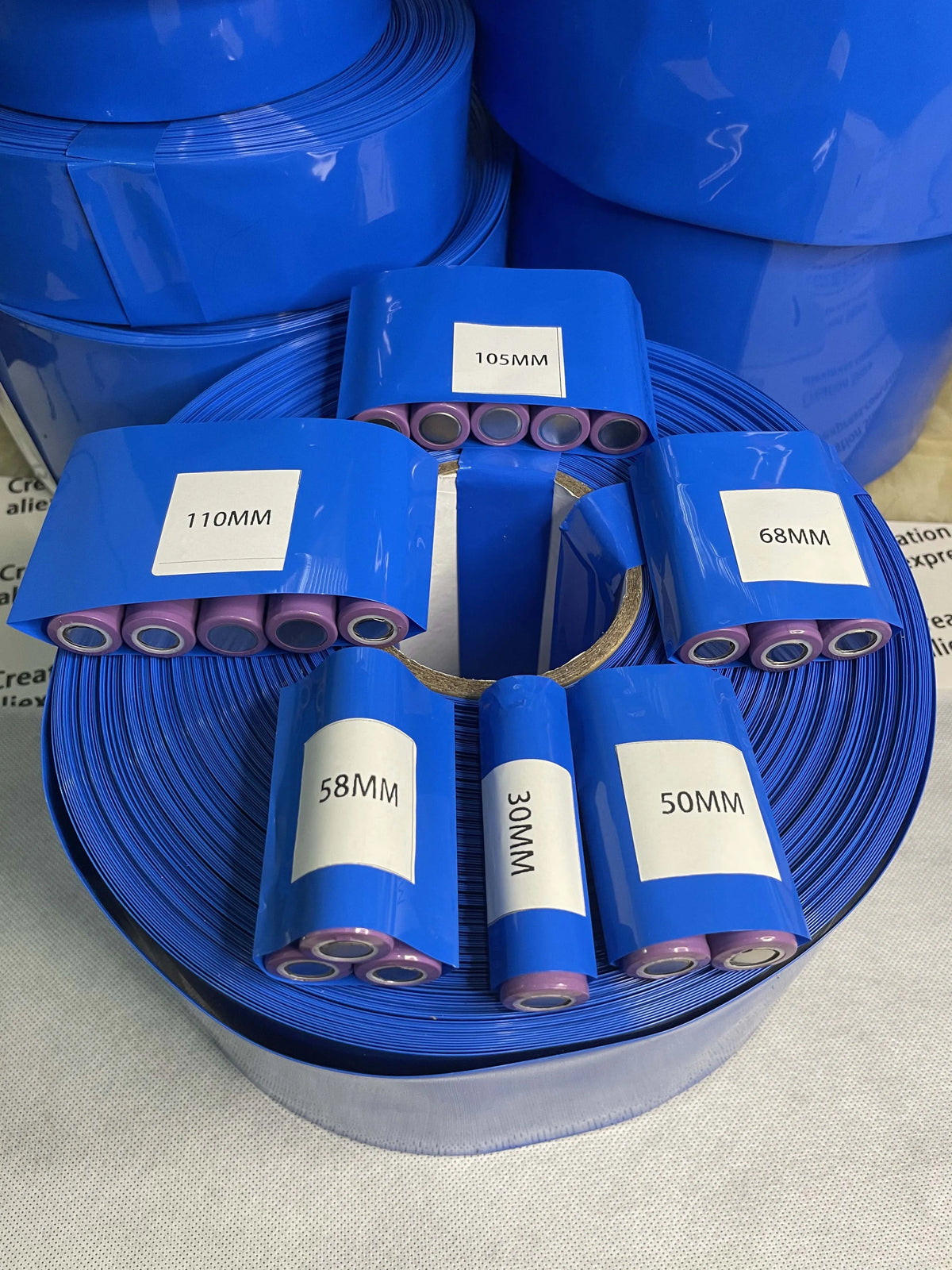 30mm-150mm Width 18650 Lipo Battery PVC Heat Shrink Tube Shr