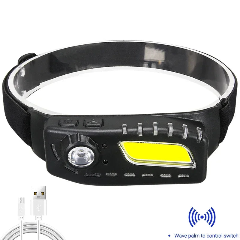 Super Bright Led Headlamp Use 18650 Battery Rechargeable Fishing Headlight Outdoor Hunting Camping Waterproof Head Light