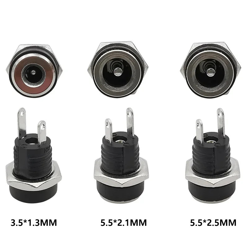 10/50PCS DC022B 5.5 X 2.1mm DC Power Jack Supply Socket 3.5X