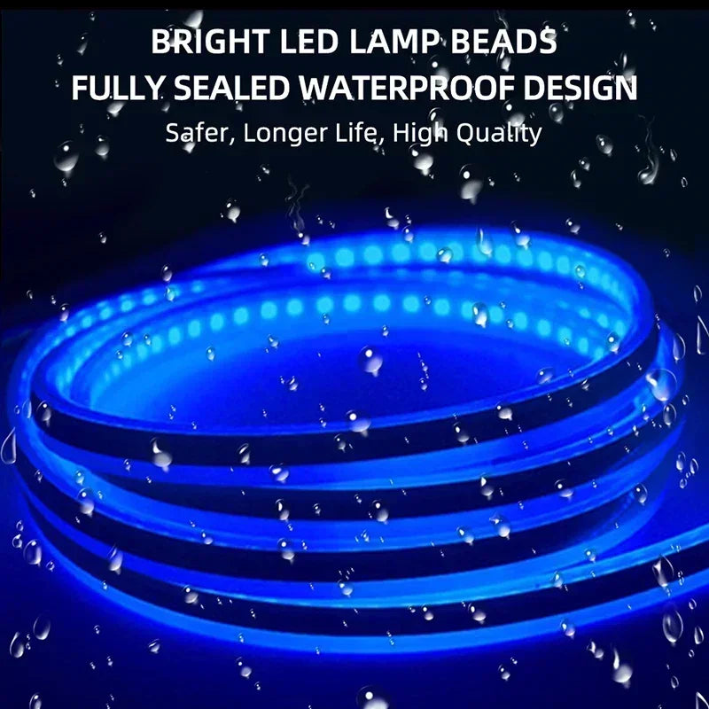 120cm 150cm 180cm Car Hood Light Strip Daytime Running Flexi