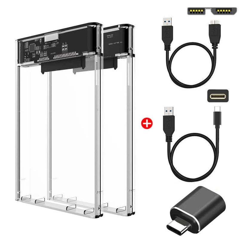 USB 3.0/Type C HDD Enclosure 2.5 inch SATA SSD External Hard
