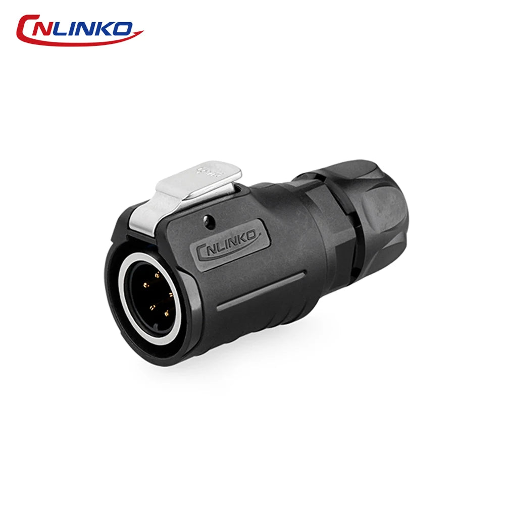 CNLINKO M16 Waterproof Electrical Connector 2/3/4/5/7/8/9 Pin Soldering Wire Aviation Connectors Panel Mounting Plastic+Metal