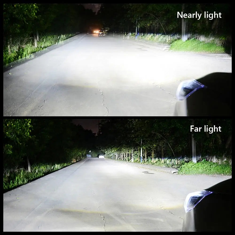 H4 LED Projector Car Headlight 30000LM 6000K Canbus Fan Cool