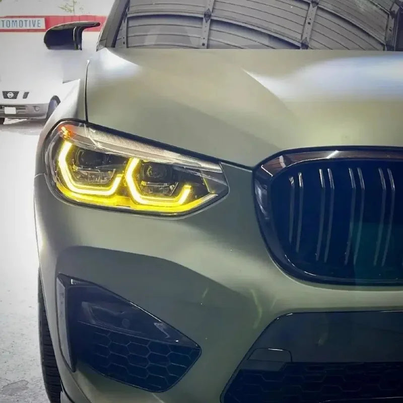 Angel Eye For BMW X3 G01 X4 G02 2018 2019 2020 2021 Adaptive Headlight DRL Blue Red Daytime Running Light LED