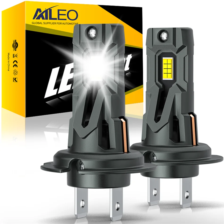 AILEO 2Pcs Led Lights 20000Lm 90W H7 High Quality CSP Headli