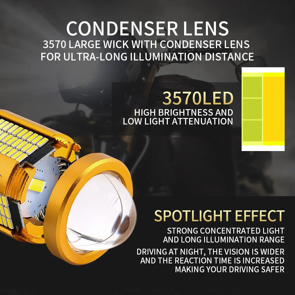 Oprah 1pcs LED H4 H6 BA20D Motorcycle Headlight Bulbs Canbus