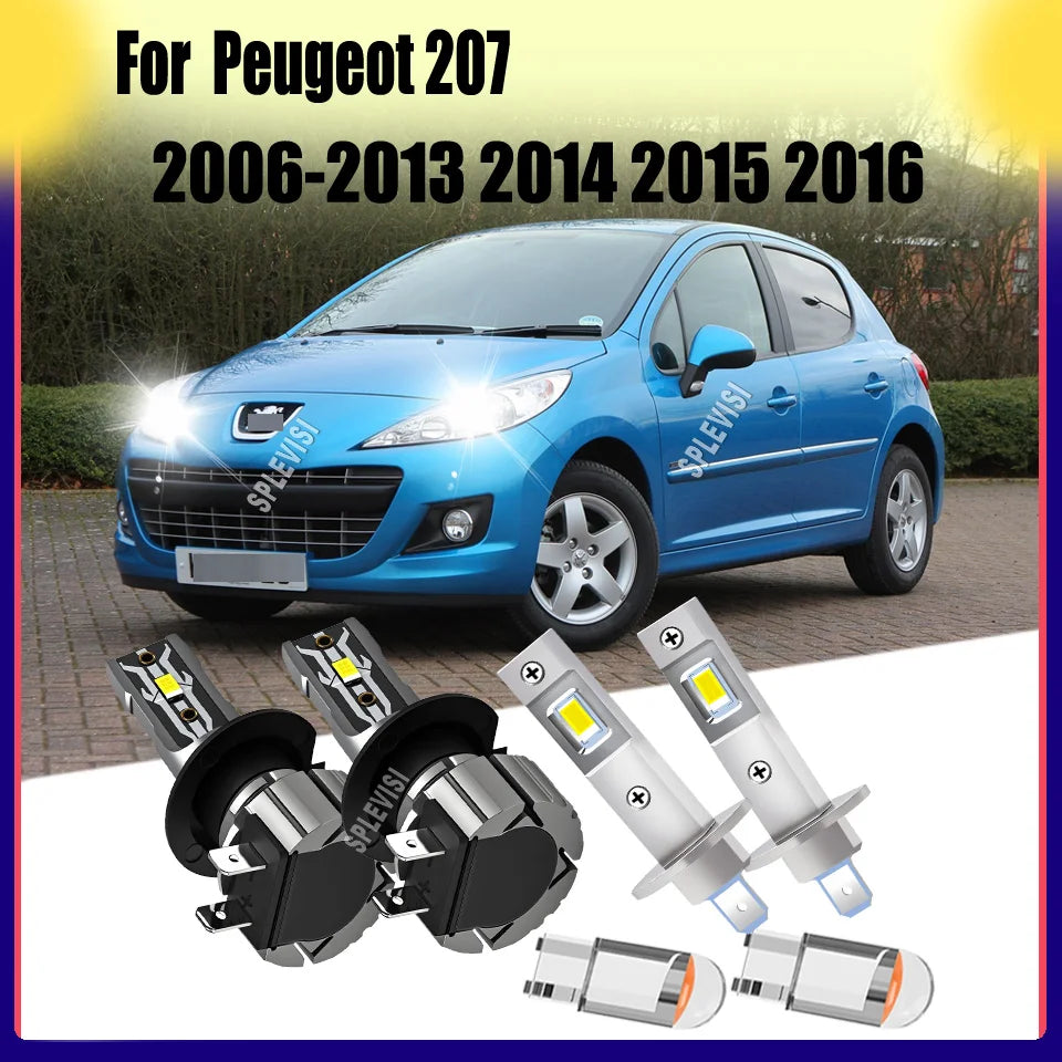 H1 H7 LED Headlight Lighting Kit 6000K Xenon White High Low 