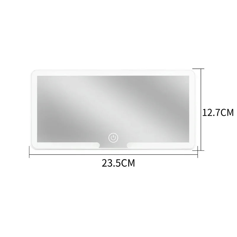 Car Interior Makeup Mirrors Sun Visor Plate LED Mirror for G