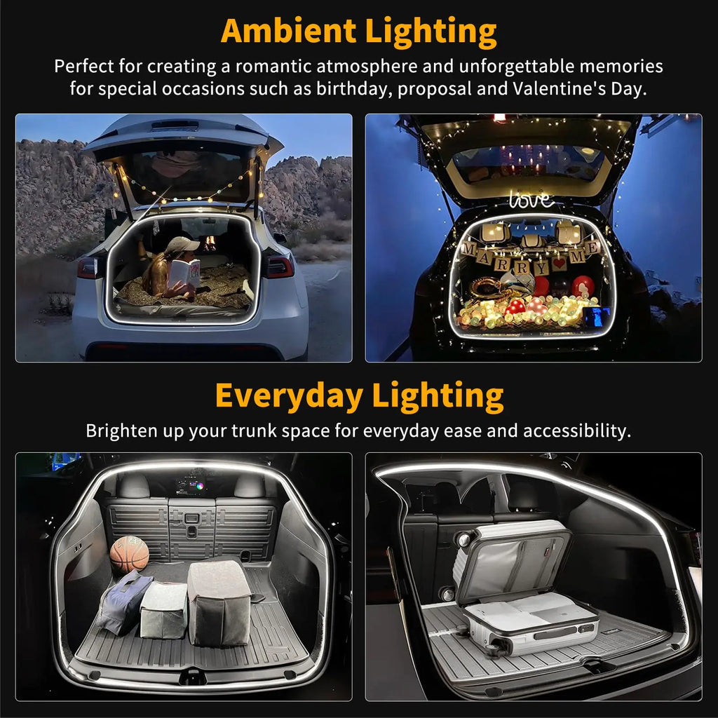 5m Universal Flexible LED Trunk Strip Interior Ambient Light