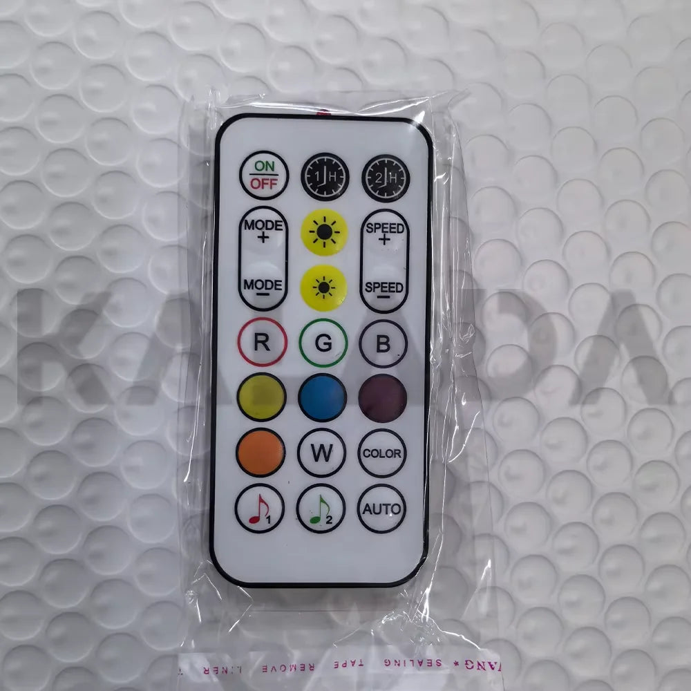 Dual Zone 18 in 1 RGB 64 Colors Acrylic Strip Car LED Ambient Light 35/75CM 110CM Parts Replacement Accessories (4 wires 4 pins)