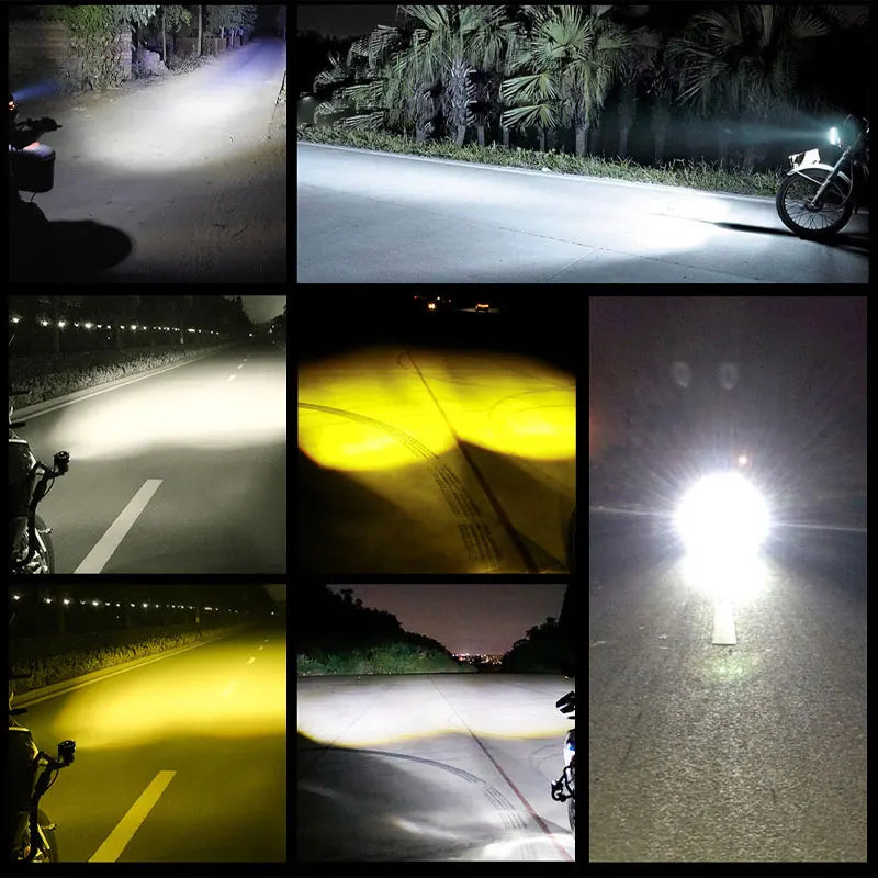 KEVANLY 1pc Mini Driving Light LED Projector Lens Motorcycle