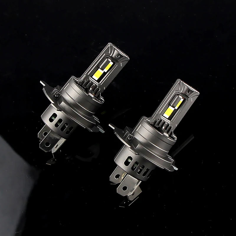 1/2PCS H7 Motorcycle Lamp 70W White 20000LM H4 9003 LED Head