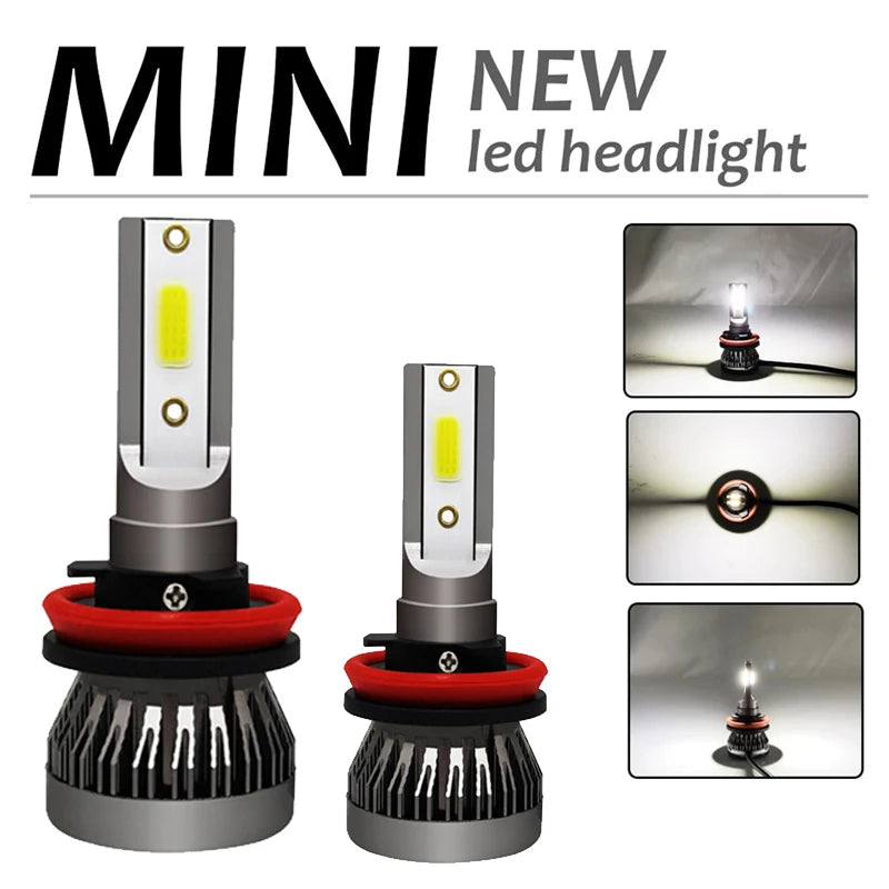 H7 LED Car Light Mini Headlight Bulbs H1 LED H4 H8 H9 H11 He