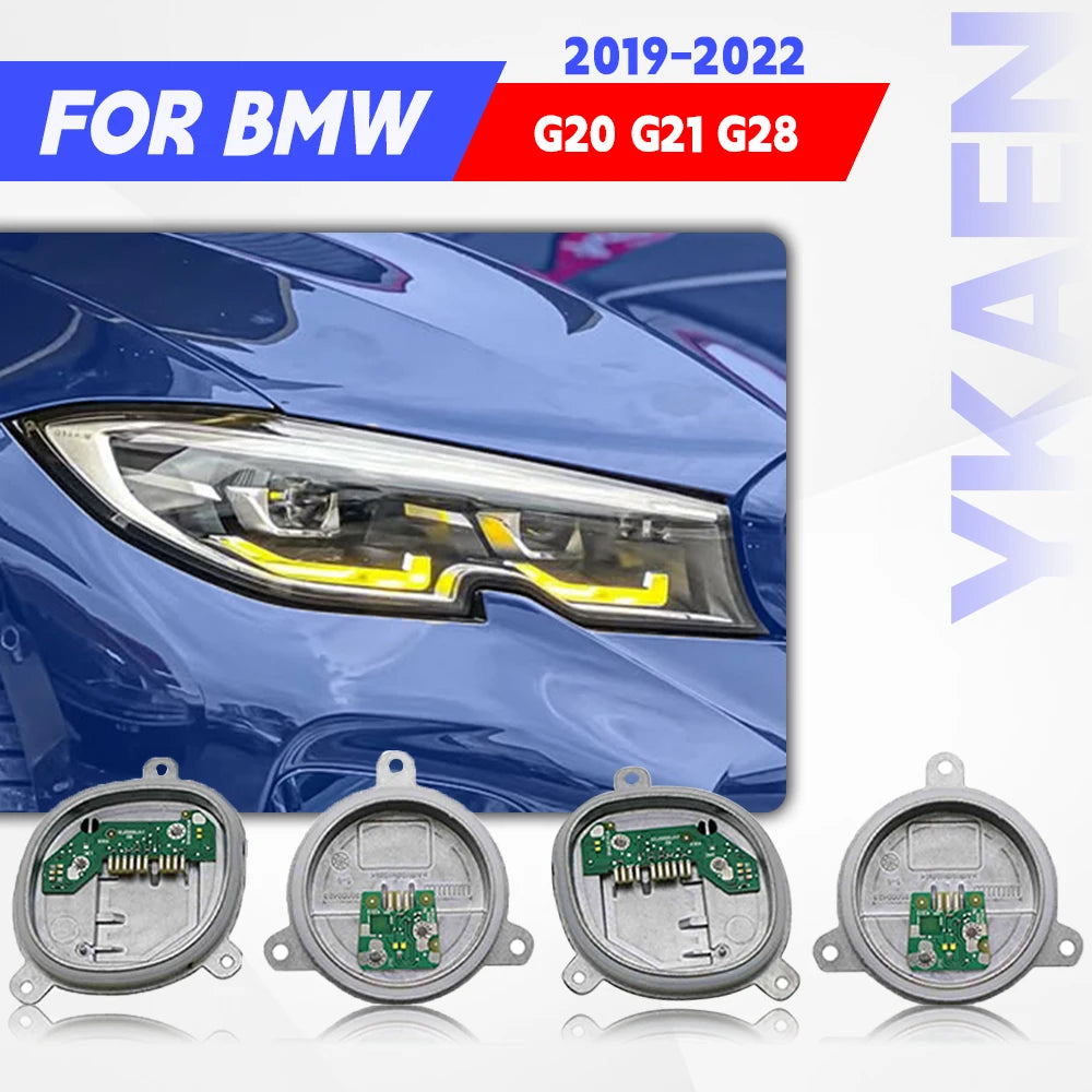 LED Headlight Daytime Running Light Module For 19-22 BMW 3 Series G20 G21 G28 Blue Red Angel Eye DRL Boards