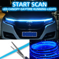 150CM 180CM Scan Starting LED Car Hood Light Daytime Running