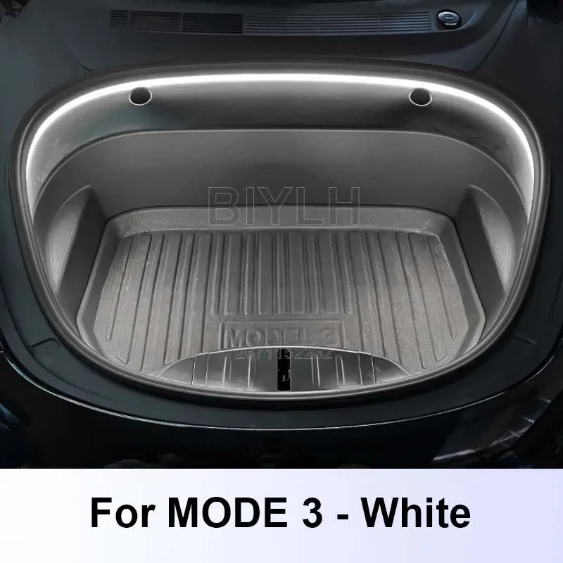 For Tesla Model 3 2021-2023 Front Trunk Ambient Light Model Y Trunk Lamp Car LED Light Flexible waterproof light bar Accessories