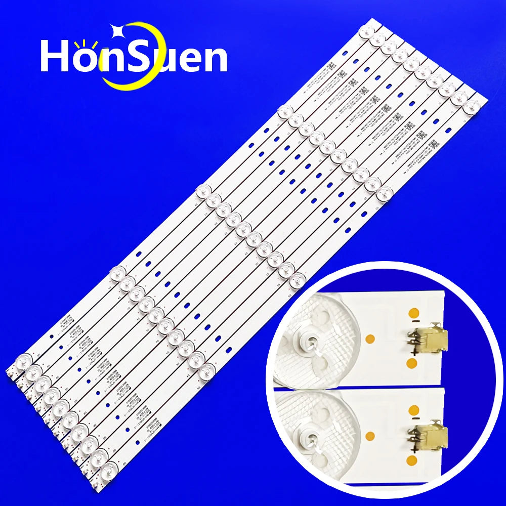LED Strip for SANSUI Smx5819usm 10 Tiras 5 Leds Smx58f3uad Smx5819 Bar Lamps JL.D58051330-006AS-M-V01