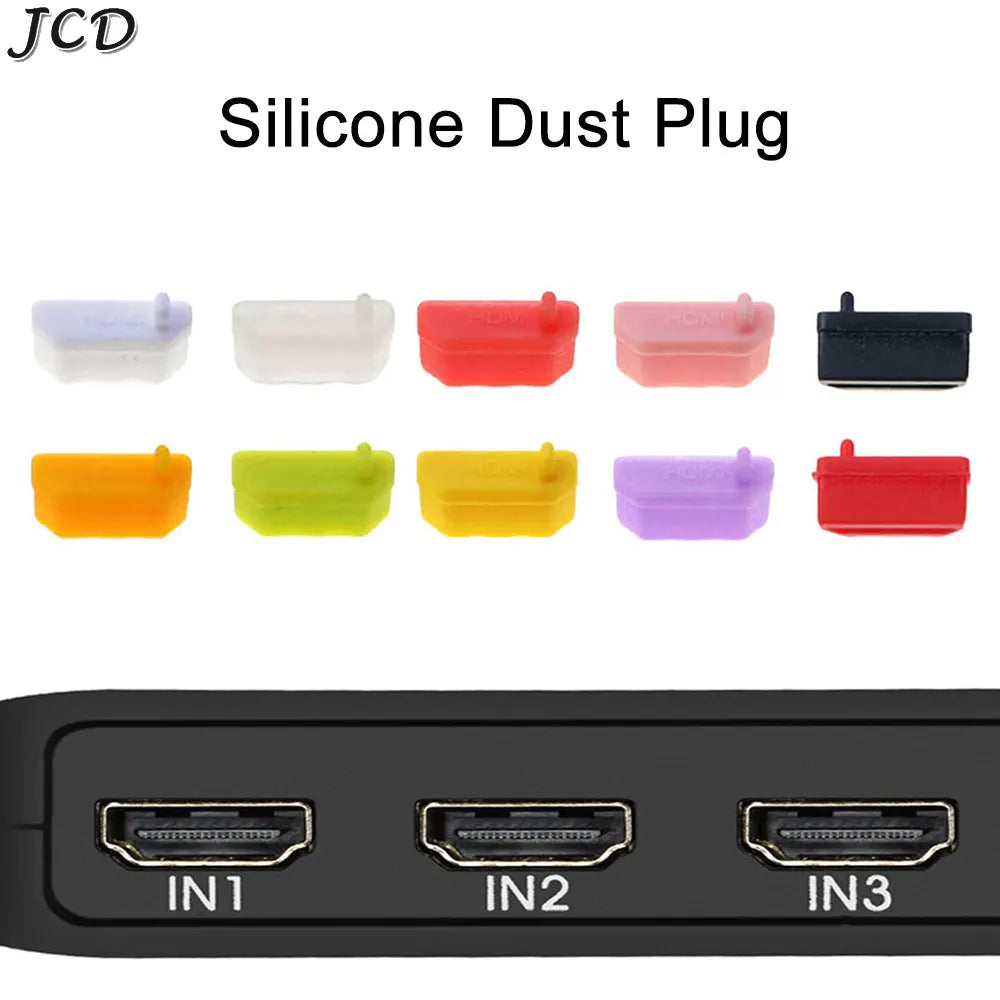 JCD 10pcs Silicone Anti Dust Plug Stopper Universal Dustproo