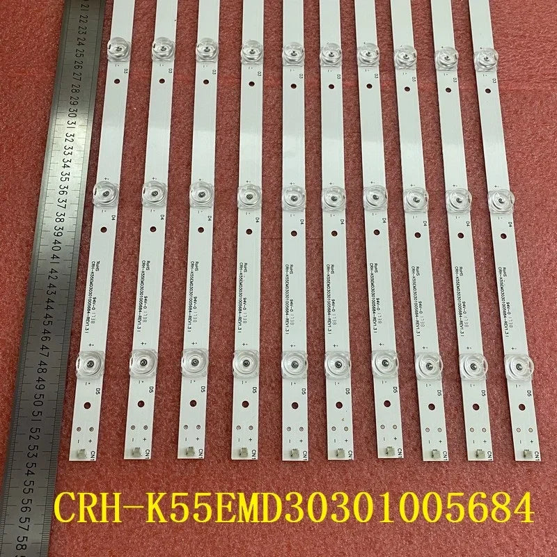 LED Backlight Strip for5LED For Haier 55UFC2500A 55UFC2500 RTUC5537 PLEDC5575-UHD CRH-K55EMD30301005684