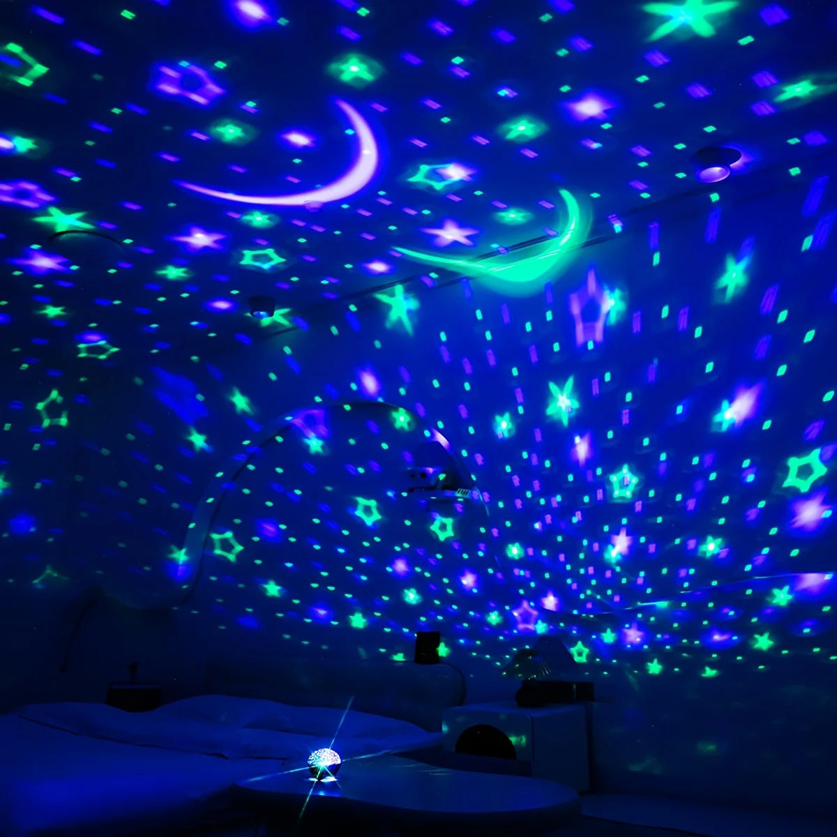 LED Night Light Starry Sky Galaxy Moon Projector Light Auto 
