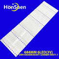 LED Backlight Strip for 12pcs/Kit LED Strips for Haier 65 TV 65UFC2500 CRH K65EM3030T1206684 REV1.1 I