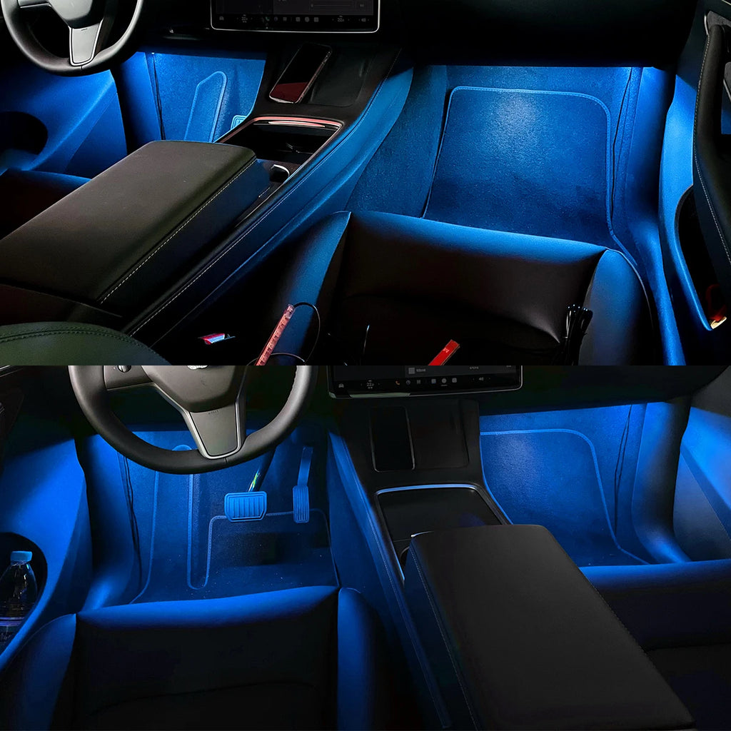 Car Interior Decorative Lamp With USB LED Strips Dash Floor 