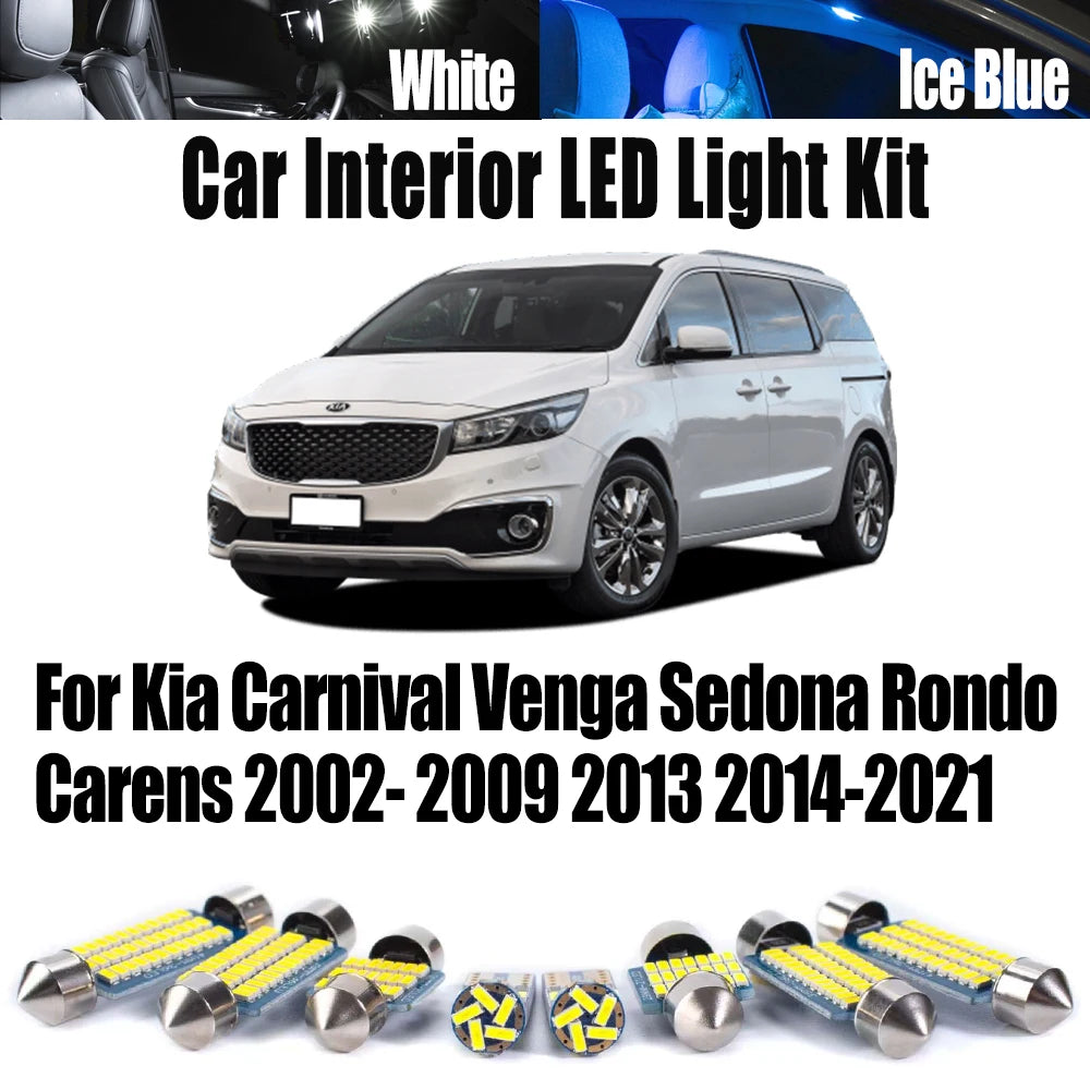 Bulb For Kia Carnival Venga Sedona Rondo Carens 2002- 2008 2009 2013 2014-2021 LED Interior Sun Visor Light