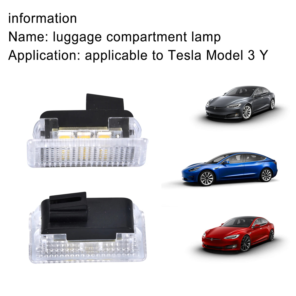 2/4/8pcs LED Car Light Bulbs Kit Trunk Frunk Door Puddle Lig