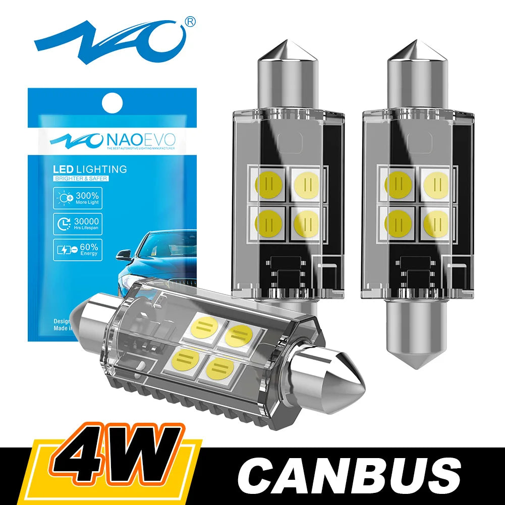 NAO C5W LED CANBUS Error Free Festoon 31mm 36mm 39mm 41mm 12