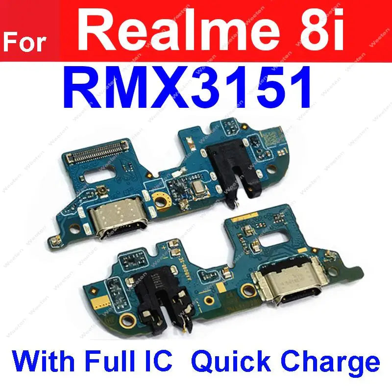 USB Charger Board Dock For Realme 8 8i 8S 4G 5G USB Charging Jack Port Connector Board Replacement Parts