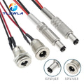 1PCS DC099 5.5 x 2.1mm 5.5 x 2.5mm DC Power Socket Threaded 