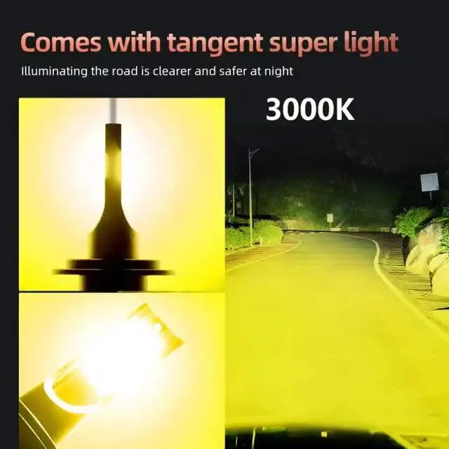 2Pcs H3 LED Headlight Bulb LED H3 Car Light Fog Lights1 1 Size Replica Replacement Halogen Lamp 80W 12V 24V Auto Lamp