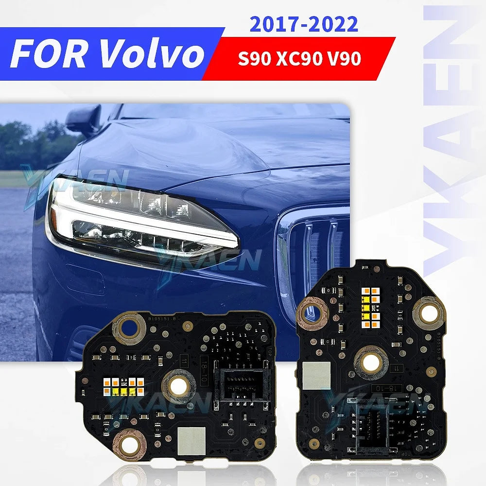 DRL Light Guide Plate Car Headlight Angel Eye Tubes Daytime Running Lights Chips DRL Boards Repair for Volvo