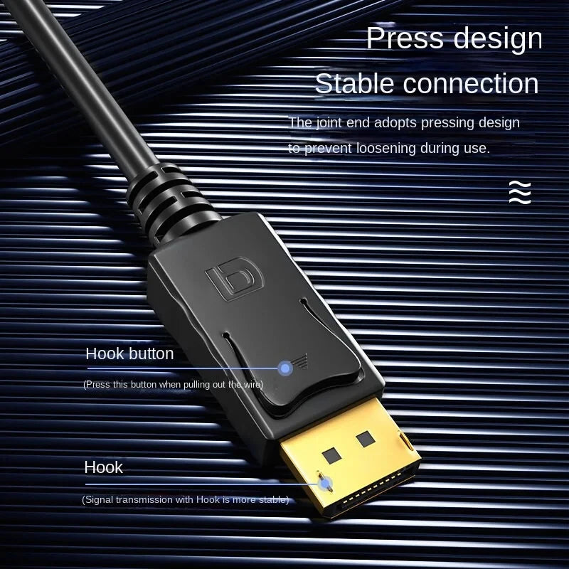 1.8M DP To HDMI-compatible Cable 4k DisplayPort To HD Adapte